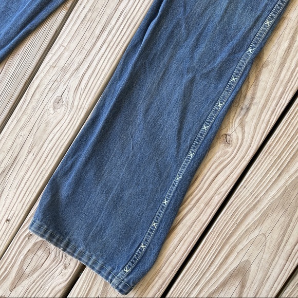 Vintage 70s jeans Wild Oats flare unisex 30 / 9 - Picture 3 of 14